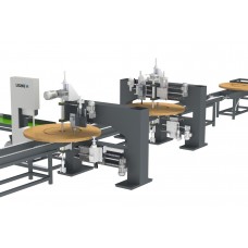 Линия для изготовления боковин кабельных барабанов.