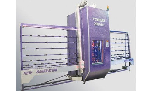 TEMPEST 2000 D+ вертикальный автоматический станок для пескоструйной обработки плоскости гнутого и плоского стекла